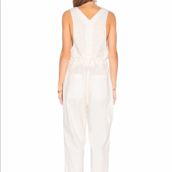 Work It Ivory Denim Jumpsuit - Picture 3 of 3